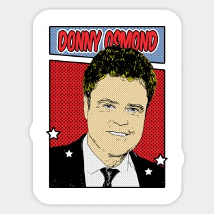 Donny Osmond 80s Pop Art Comic Style Sticker